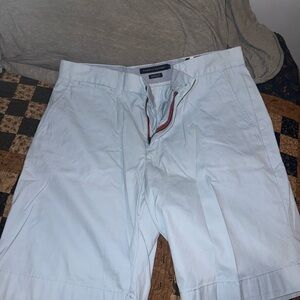 Tommy Hilfiger Sky Blue Men's Flat Front Shorts